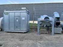 Aspiration ATEX pour machines stationnaires à débit variable avec sacs de récupération + Armoire de commande complète