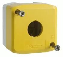 BOITE VIDE 1 BOUTON JAUNE