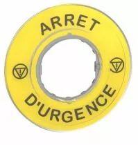 ETIQUETTE ARRET D URGENCE