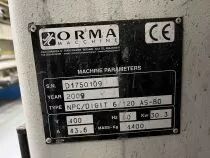 Presse &agrave; plaquer hydraulique ORMA Type NPC/DIGIT 6/120
