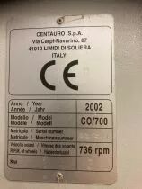Scie &agrave; ruban CENTAURO Type CO700 ann&eacute;e 2002 n&deg;02/2286